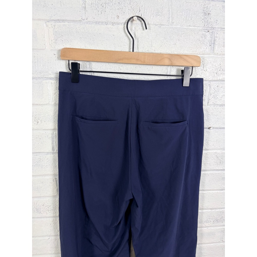 Athleta Tribeca Crop Pants Womens 4 Navy Blue Stretch Travel Athleisure - Picture 4 of 14